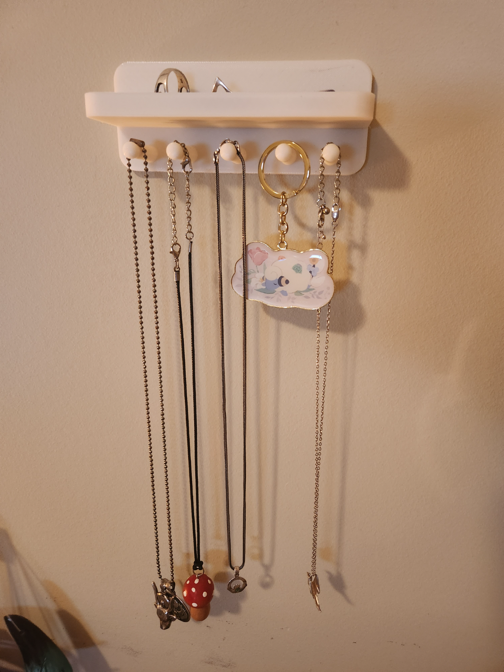 Necklace, Ring, Hair Tie, and Jewelry Holder