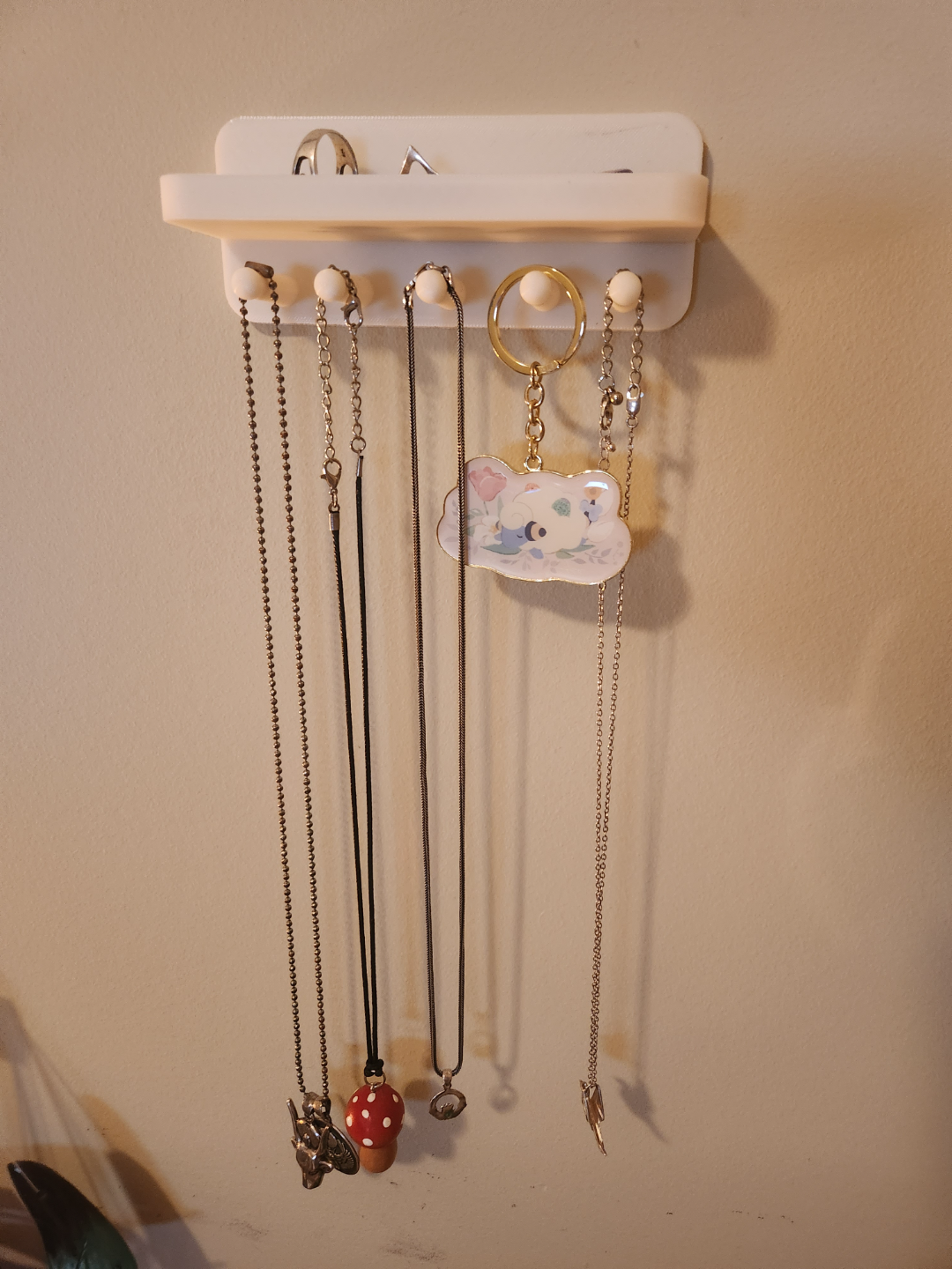 Necklace, Ring, Hair Tie, and Jewelry Holder
