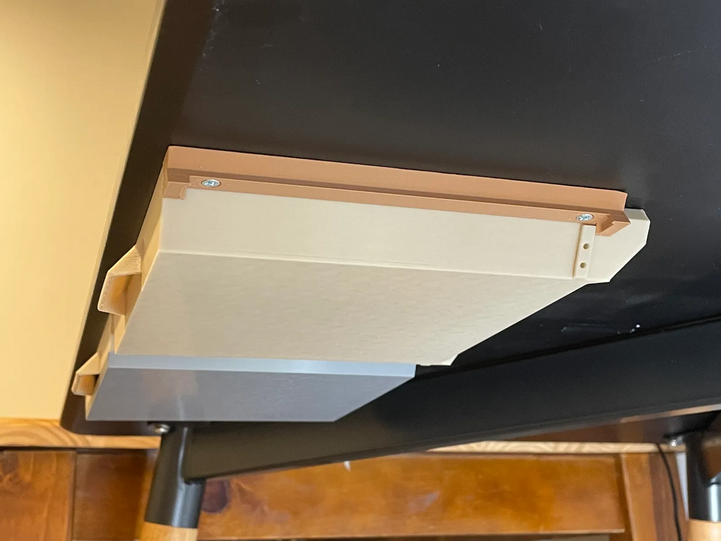 Under Desk Drawer with Double Travel Stops