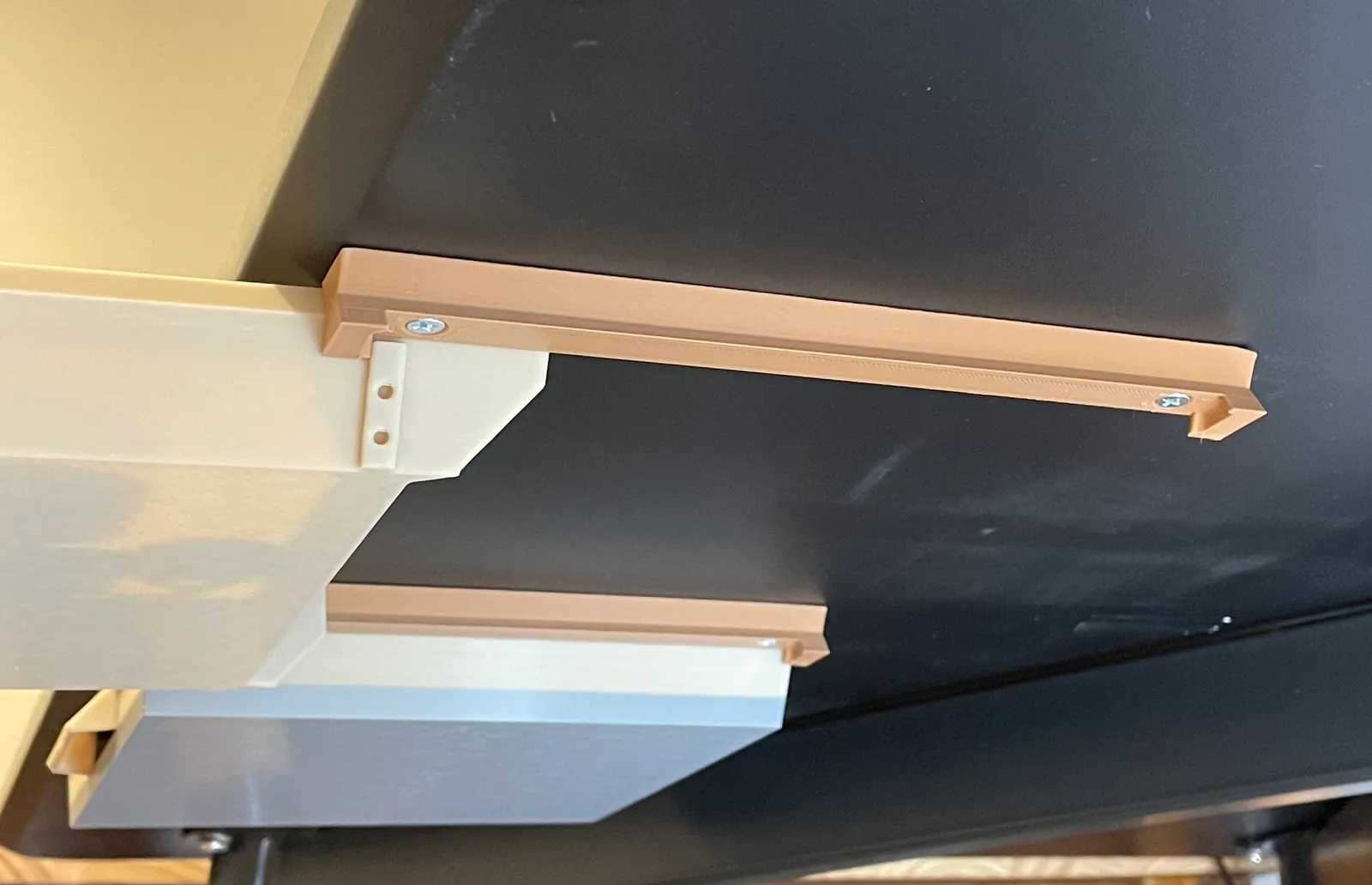 Under Desk Drawer with Double Travel Stops
