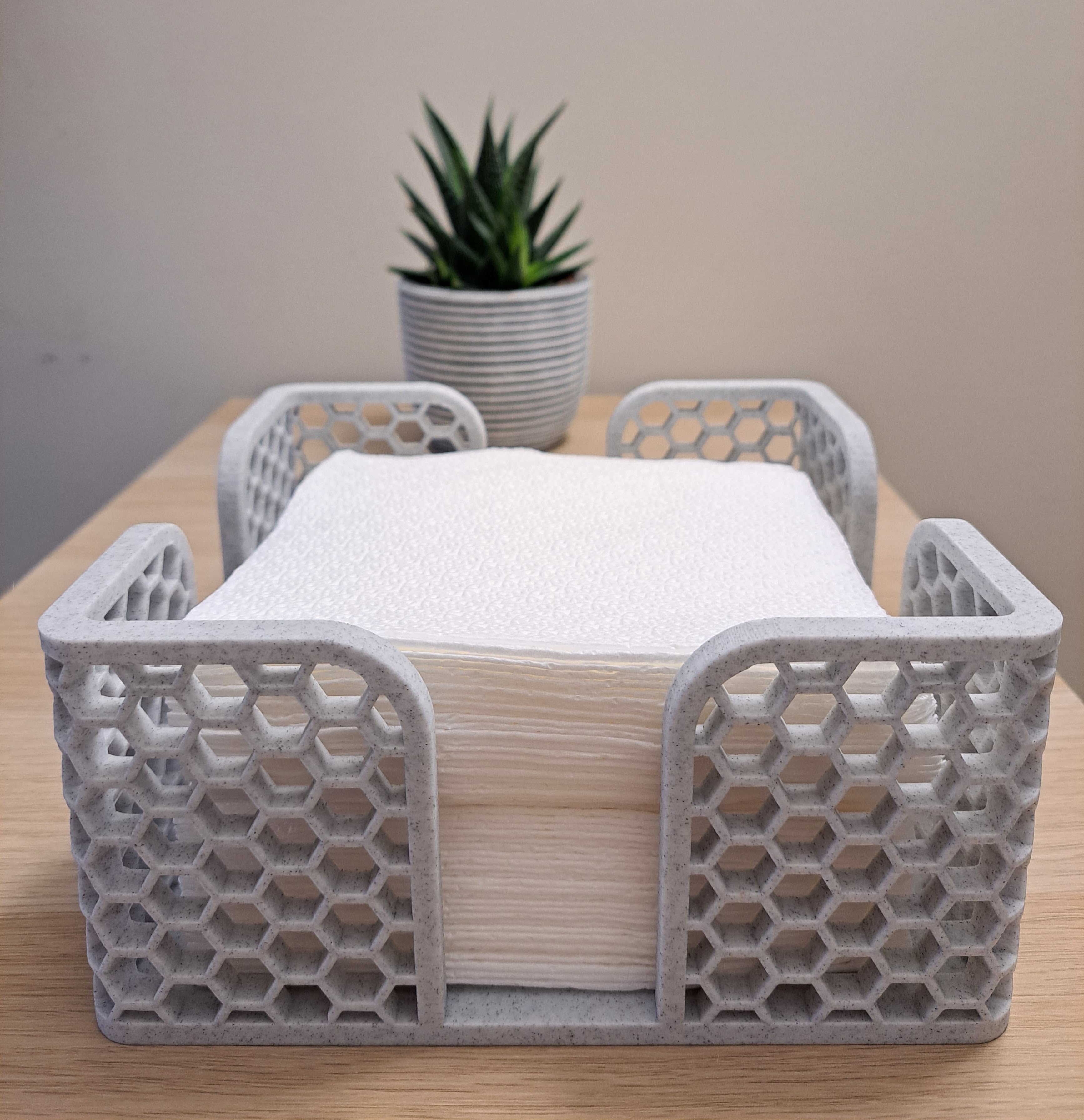Hexagonal Pattern Napkin Holder