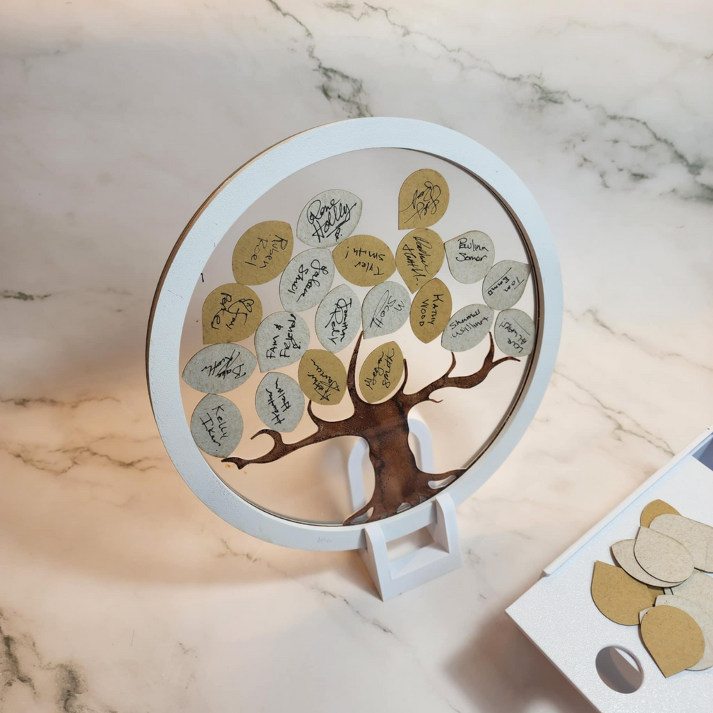 Wedding Guest Book Tree + Leaves Decoration