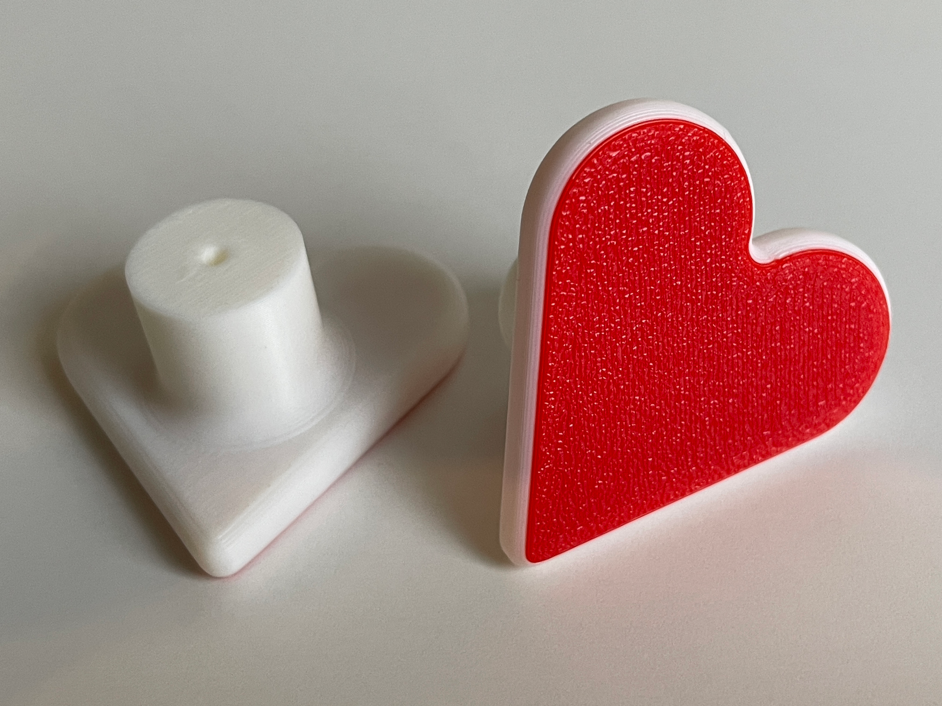 Heart shaped cabinet knob