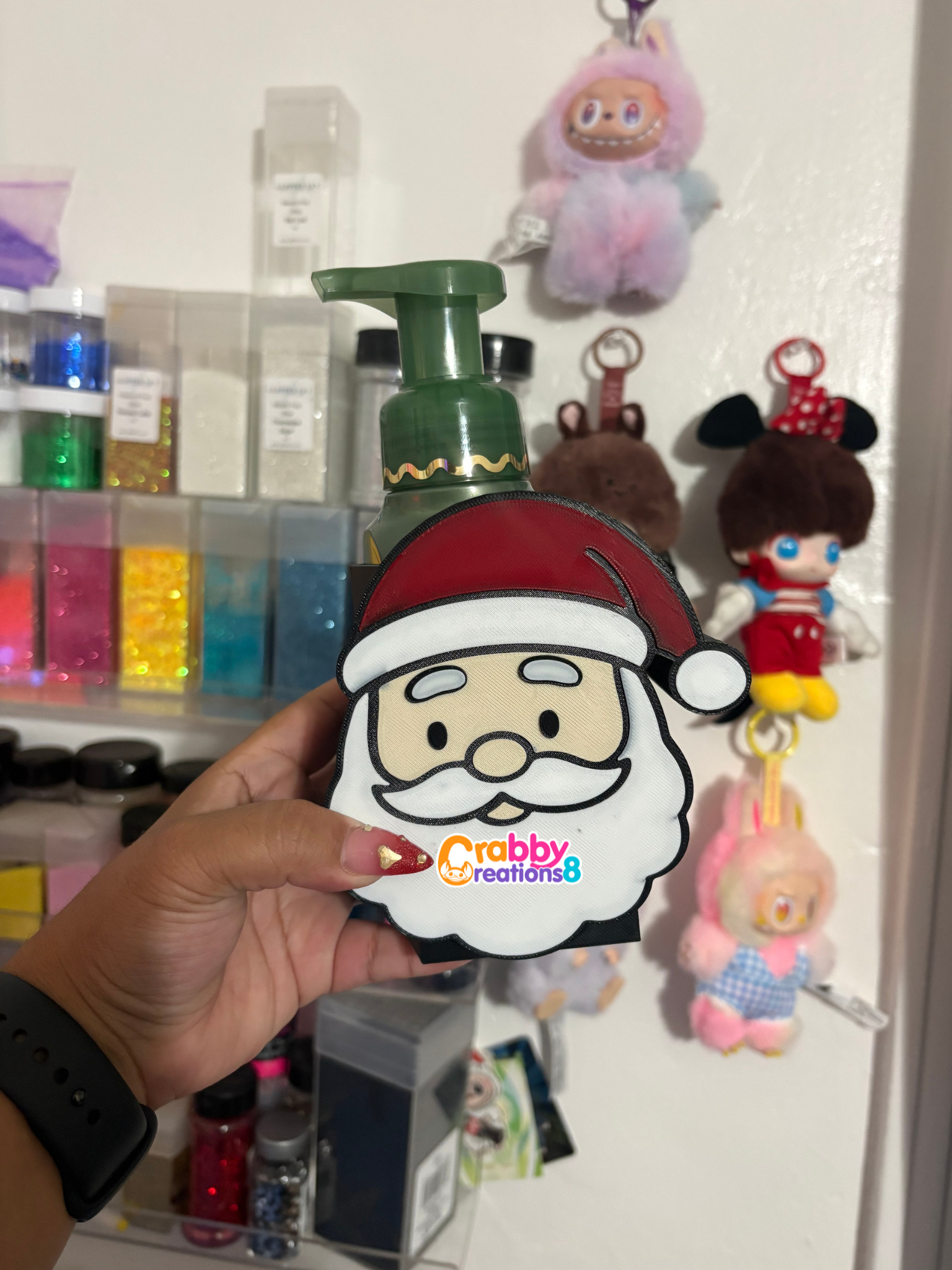 Santa Bath and Body Soap Holder