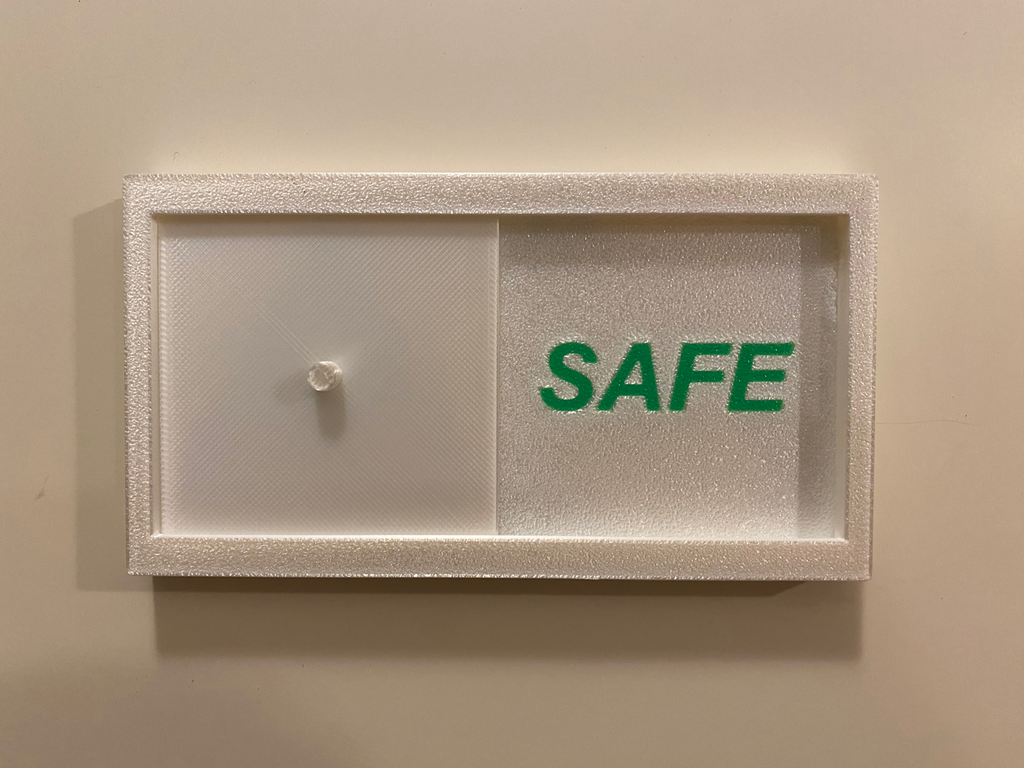 Danger sign for bathroom