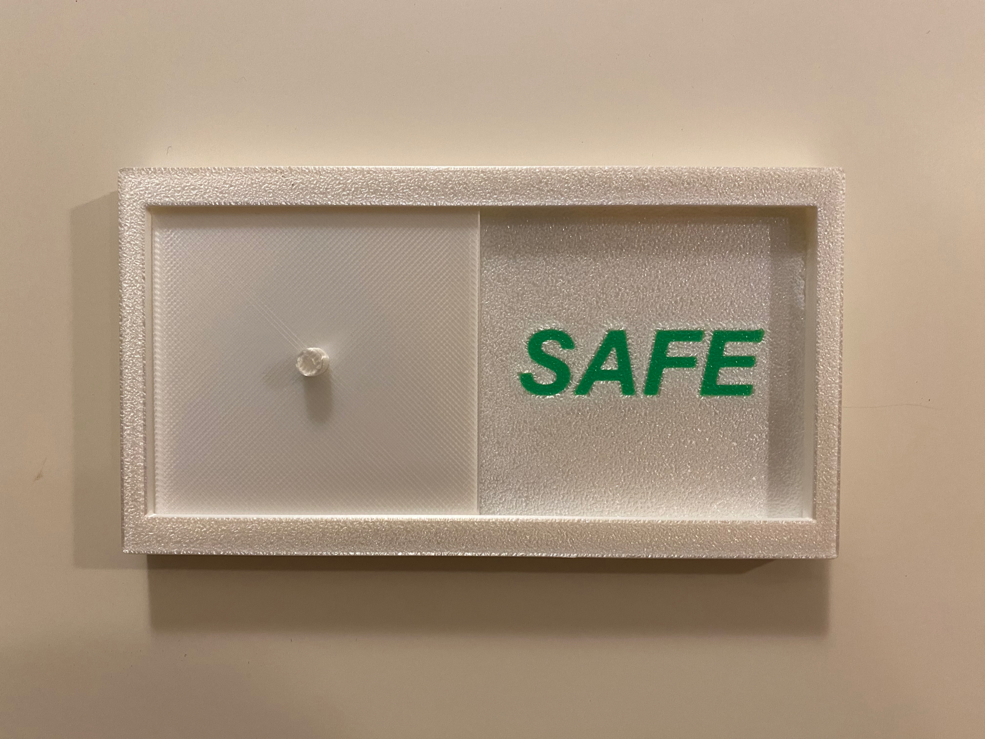 Danger sign for bathroom