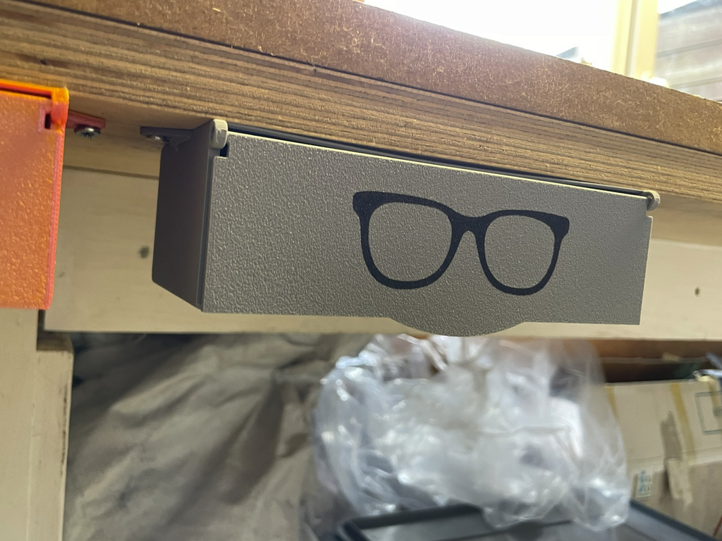 Under-Bench Safety Glasses Storage Box
