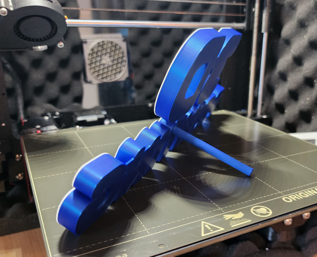 3D Printing Sign 2-color w/stand