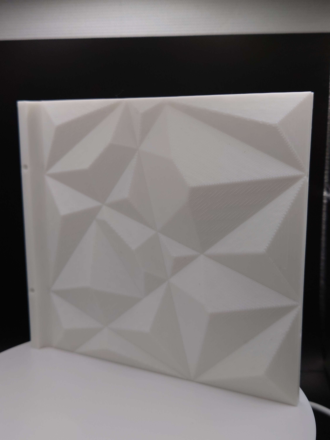 Geometric Decorative Panel with Spaces for Magnets - .f3d included