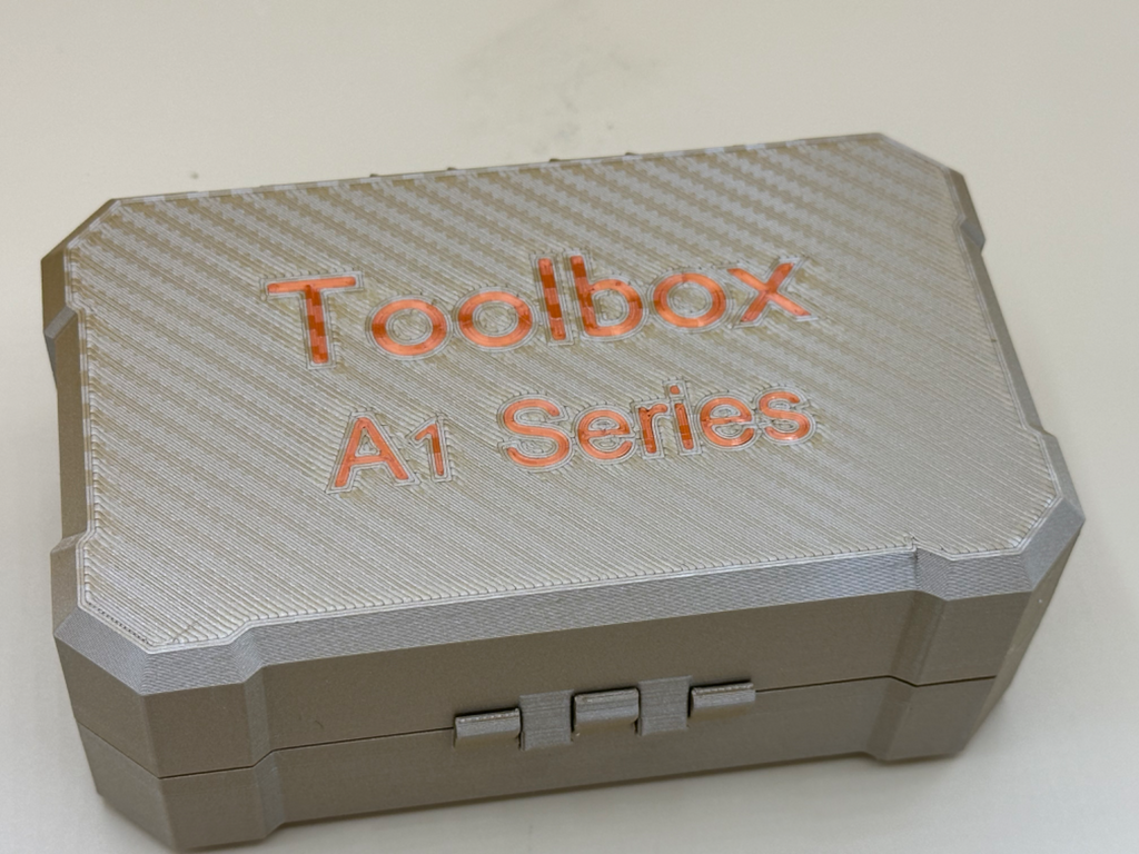 "Print-in-Place" Tool-Accessory Box for A1/2 Serie