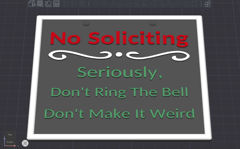Don't Make It Weird (No Soliciting Sign)