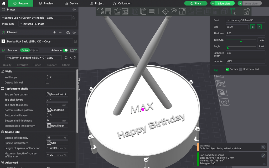Drum and Drumsticks (Gift)