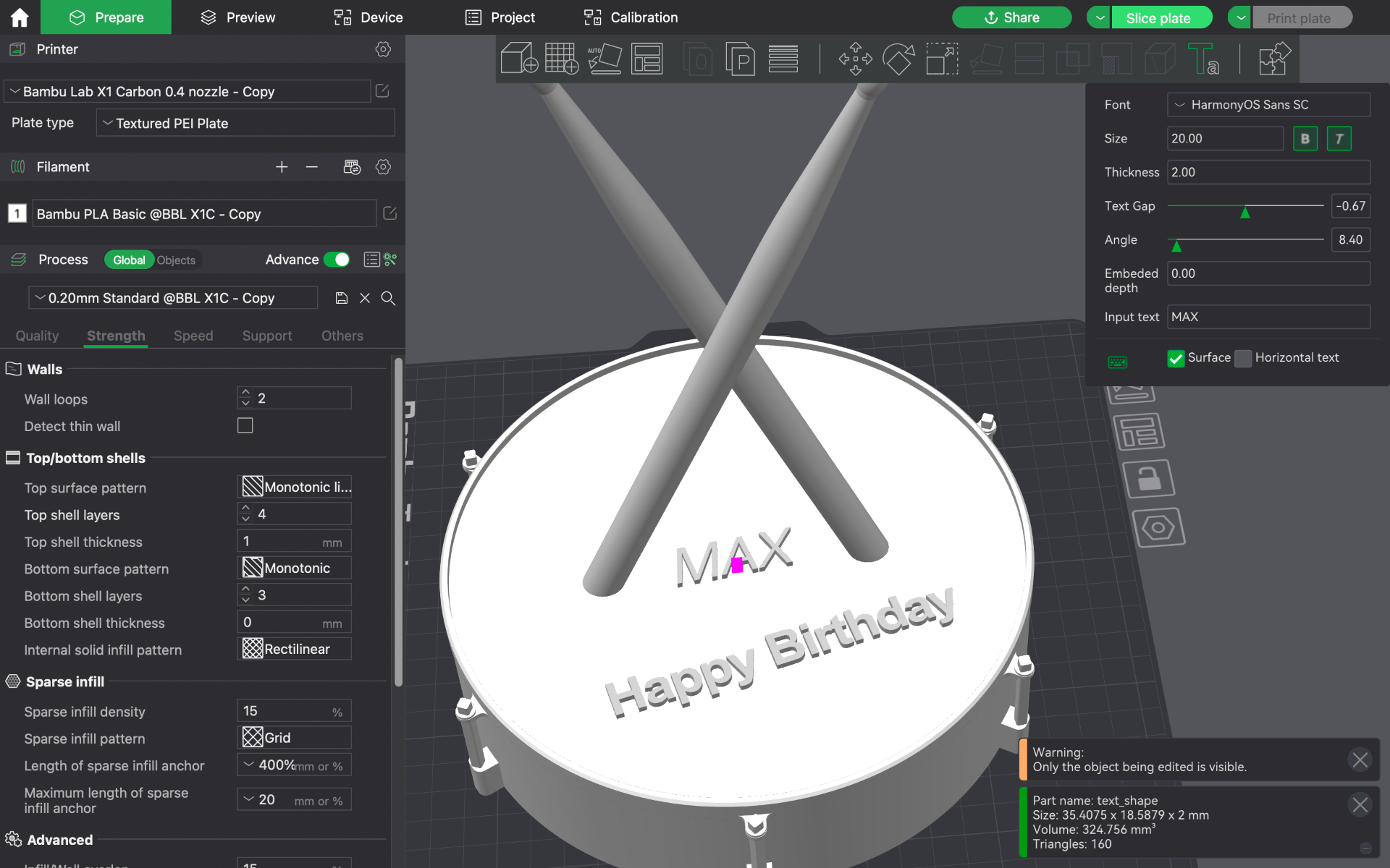 Drum and Drumsticks (Gift)