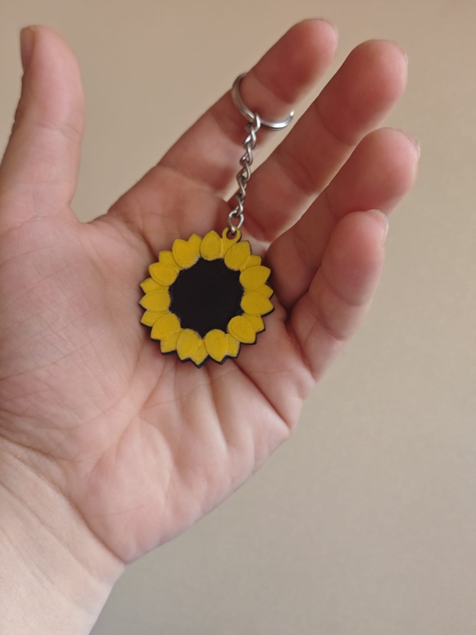 Sunflower NFC Keychain