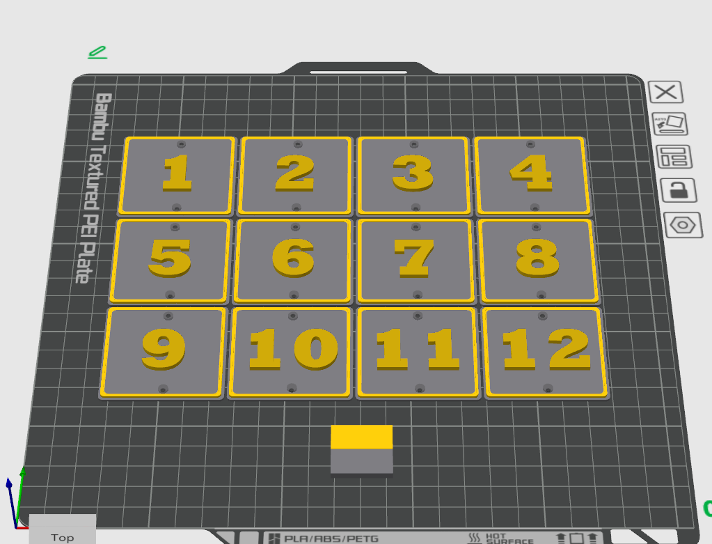 Numbered Plates (1–48) – Dual Color, Easy to Print