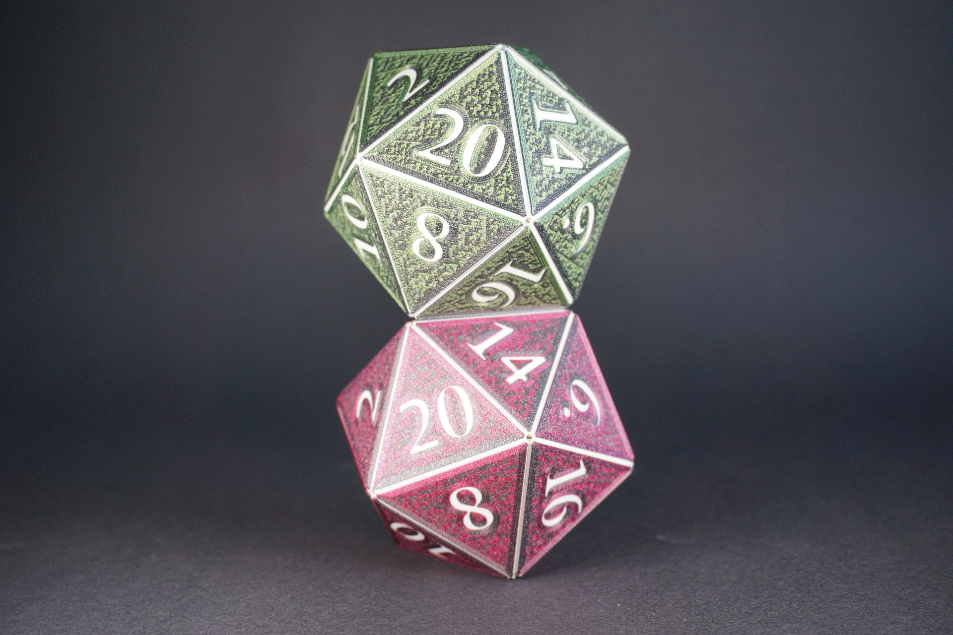 Baldur's Gate 3 inspired snap-together D20 - Multi-Material / AMS version