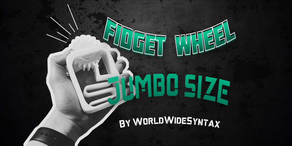 Fidget wheel jumbo size