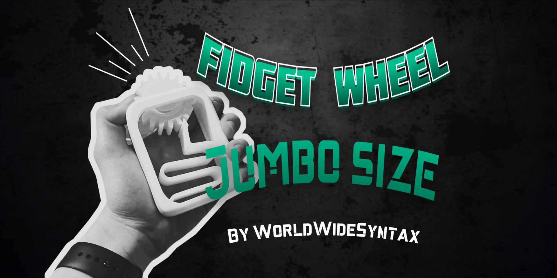 Fidget wheel jumbo size