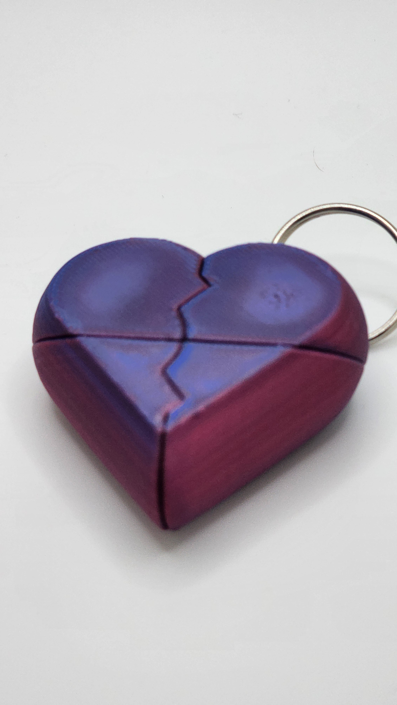 heart box keychain