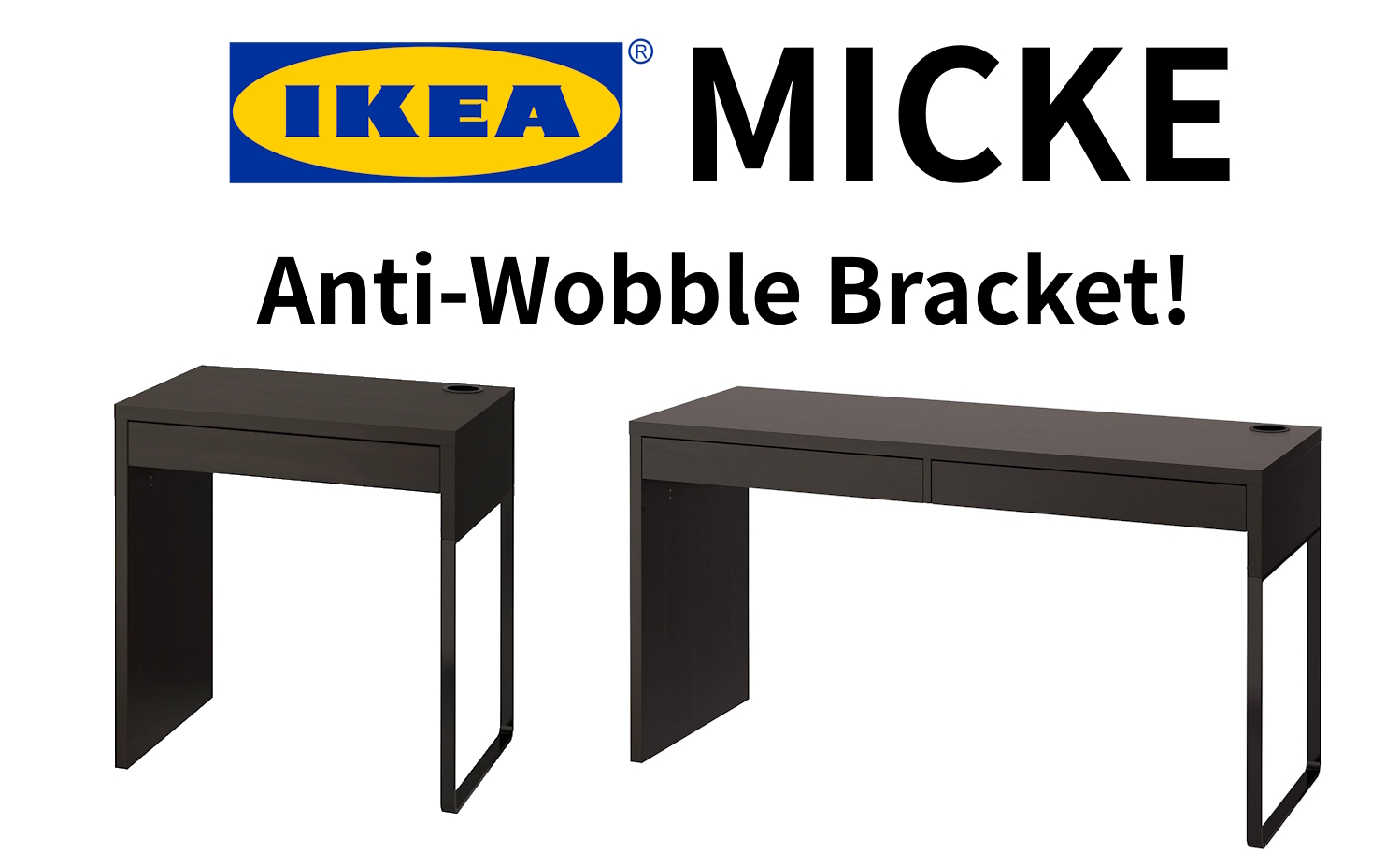 Reinforcing Bracket For IKEA MICKE Desk
