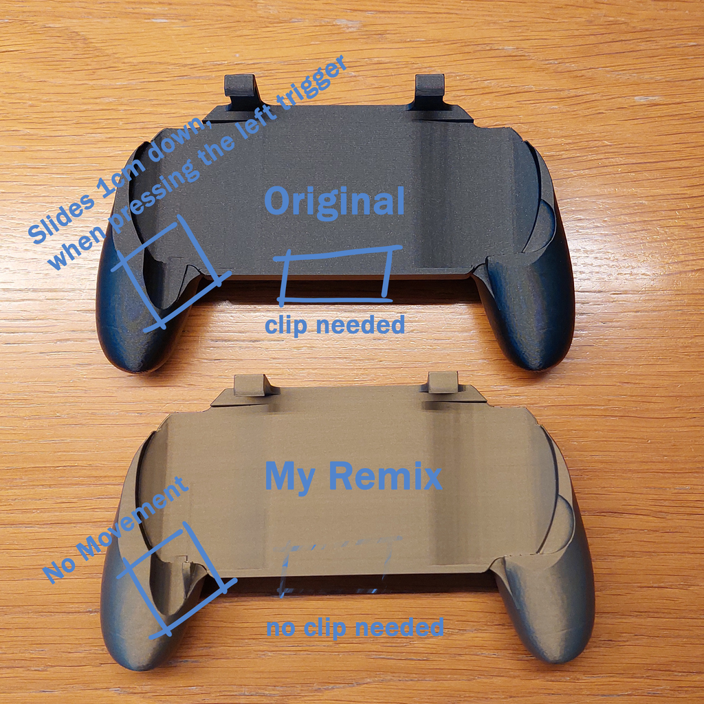 PSP 1000 Grip Case with PS4 Style Handles (Remix)