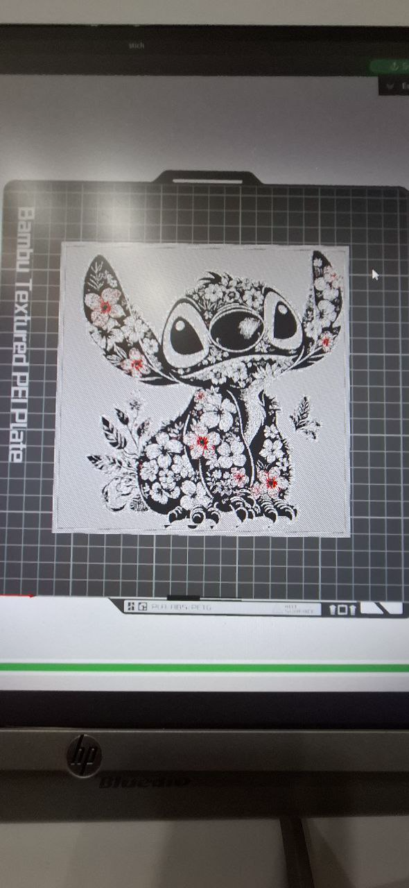 stich con flores