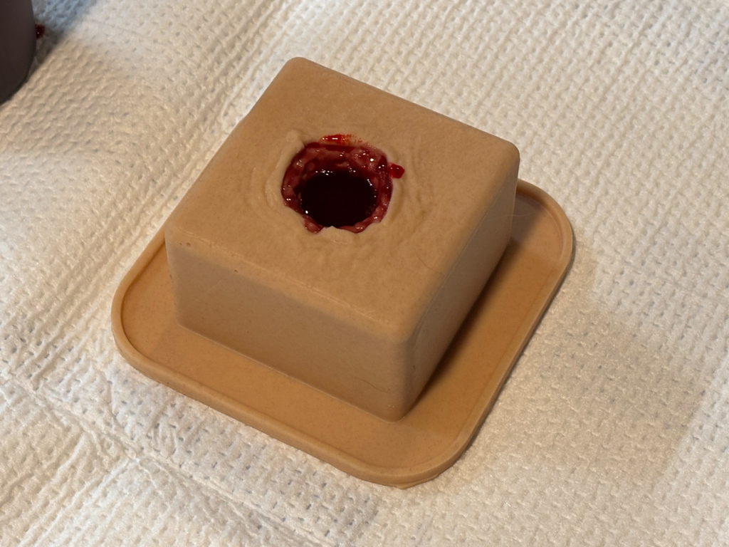 Silicone Wound Packing Trainer Mold - Bullet