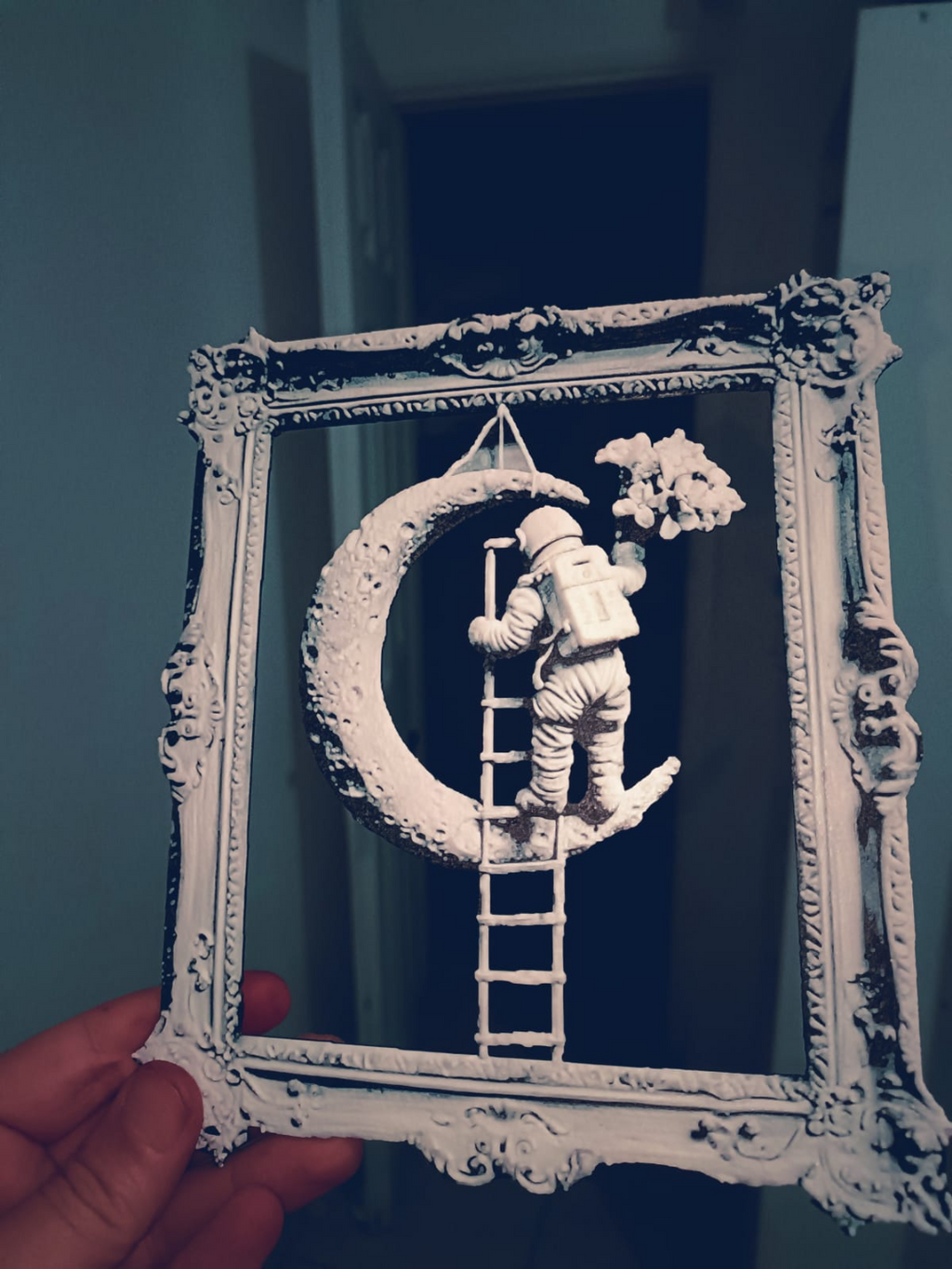 Astronaut Climbing to the Moon