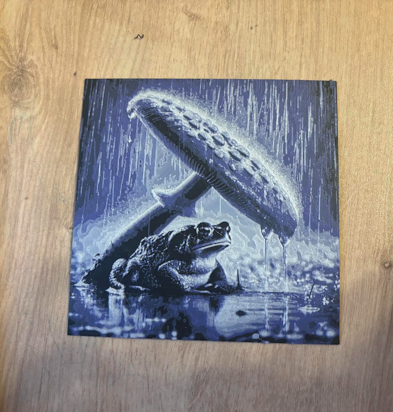 Hueforge Toad in the purple rain