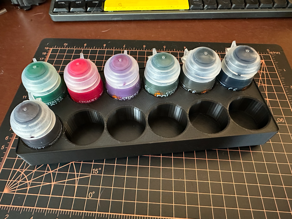 Gridfinity Bin for Citadel paints x12 5x2