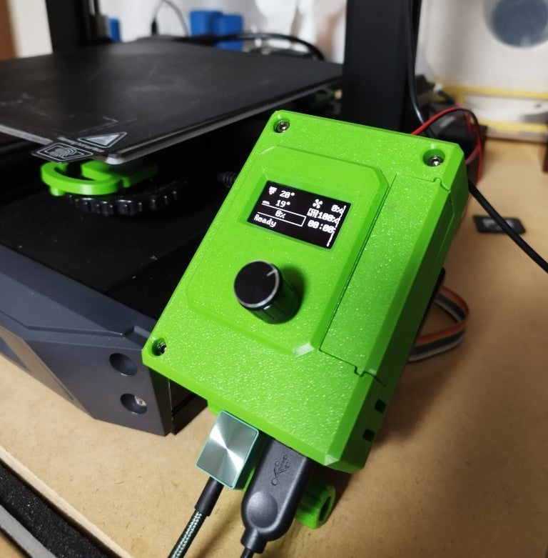 Raspberry Pi case with 1.3" OLED and encoder