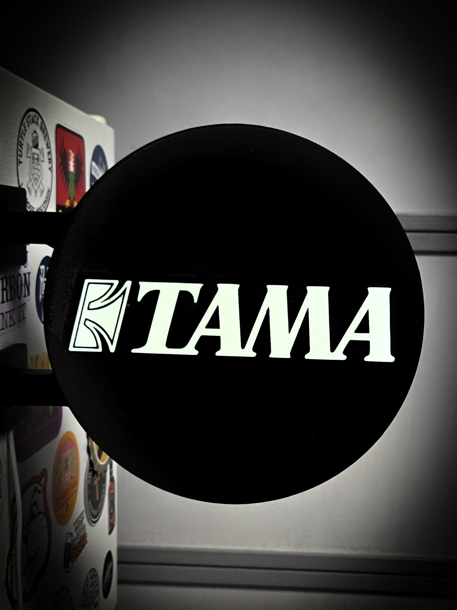 TAMA DRUMS ~ 2-Sided Round Lightbox