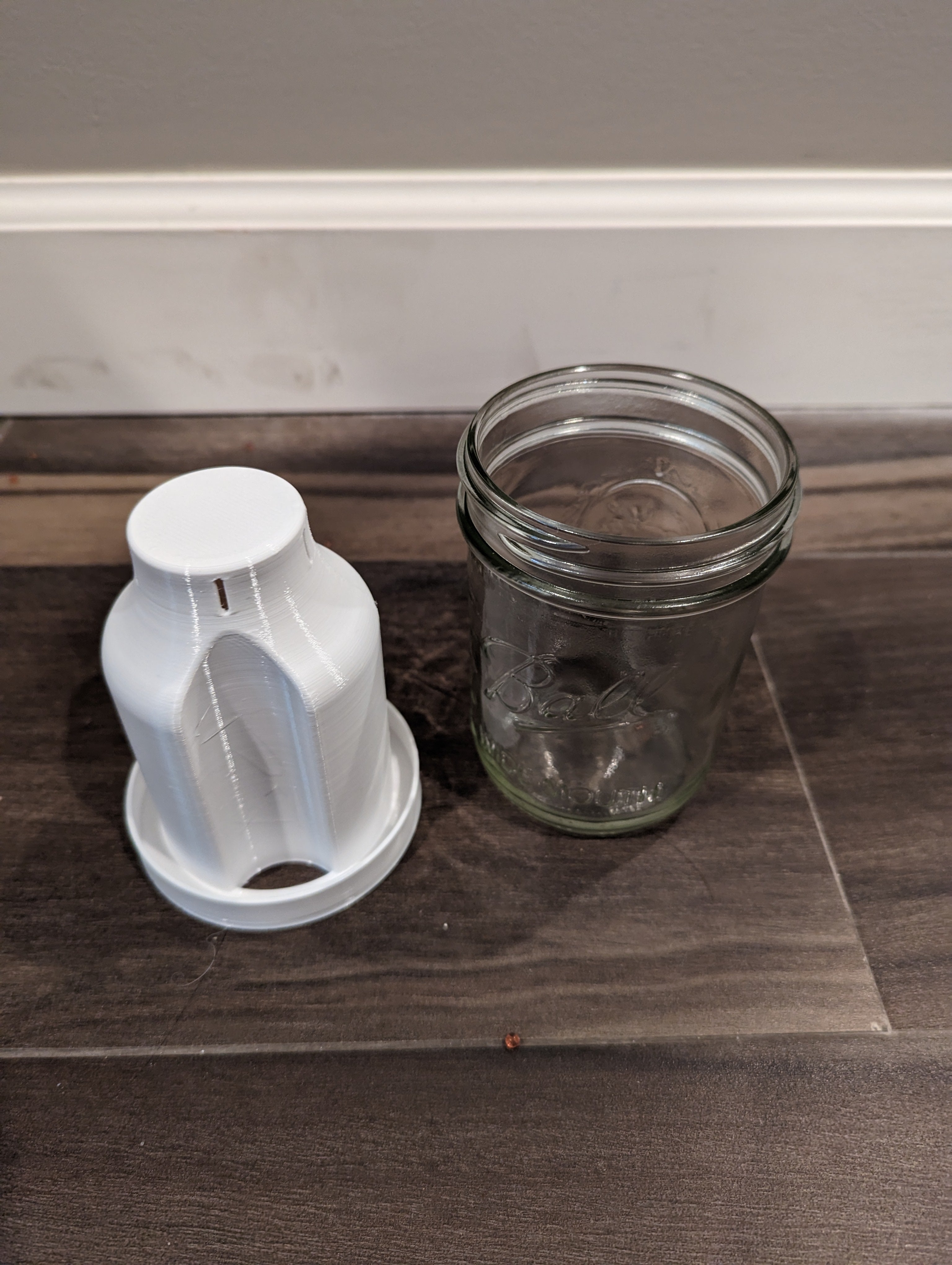 Self Watering Planter Insert for Wide Mouth Mason Jar
