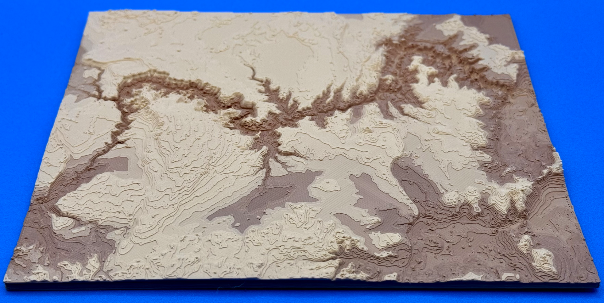 Topographic Map of the Grand Canyon - 6x5.5in