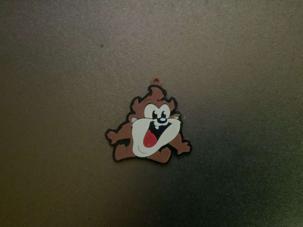 cartoon characters-tazmanian devil multicolor keychain / necklace pendant (free for commercial use)