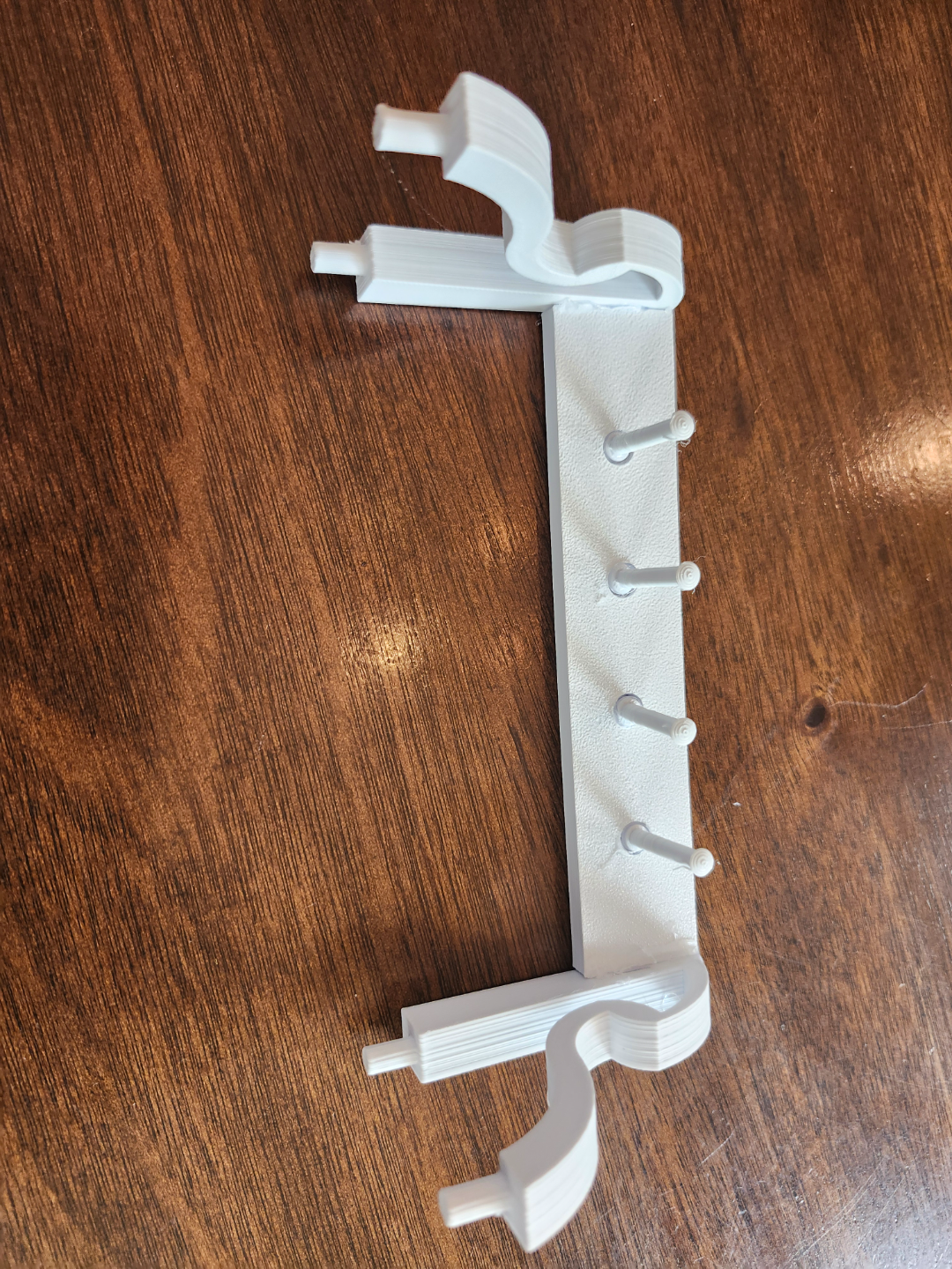3d printed shelf with holes for drywall screws