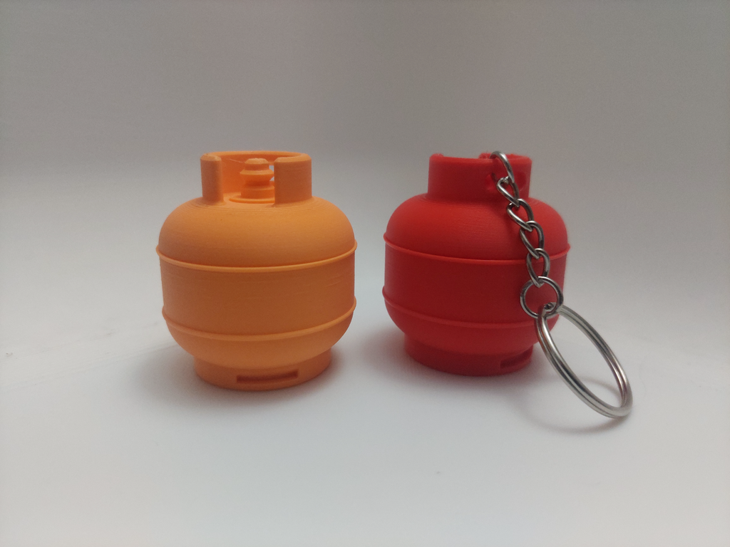 Gas Cylinder Stash Keychain