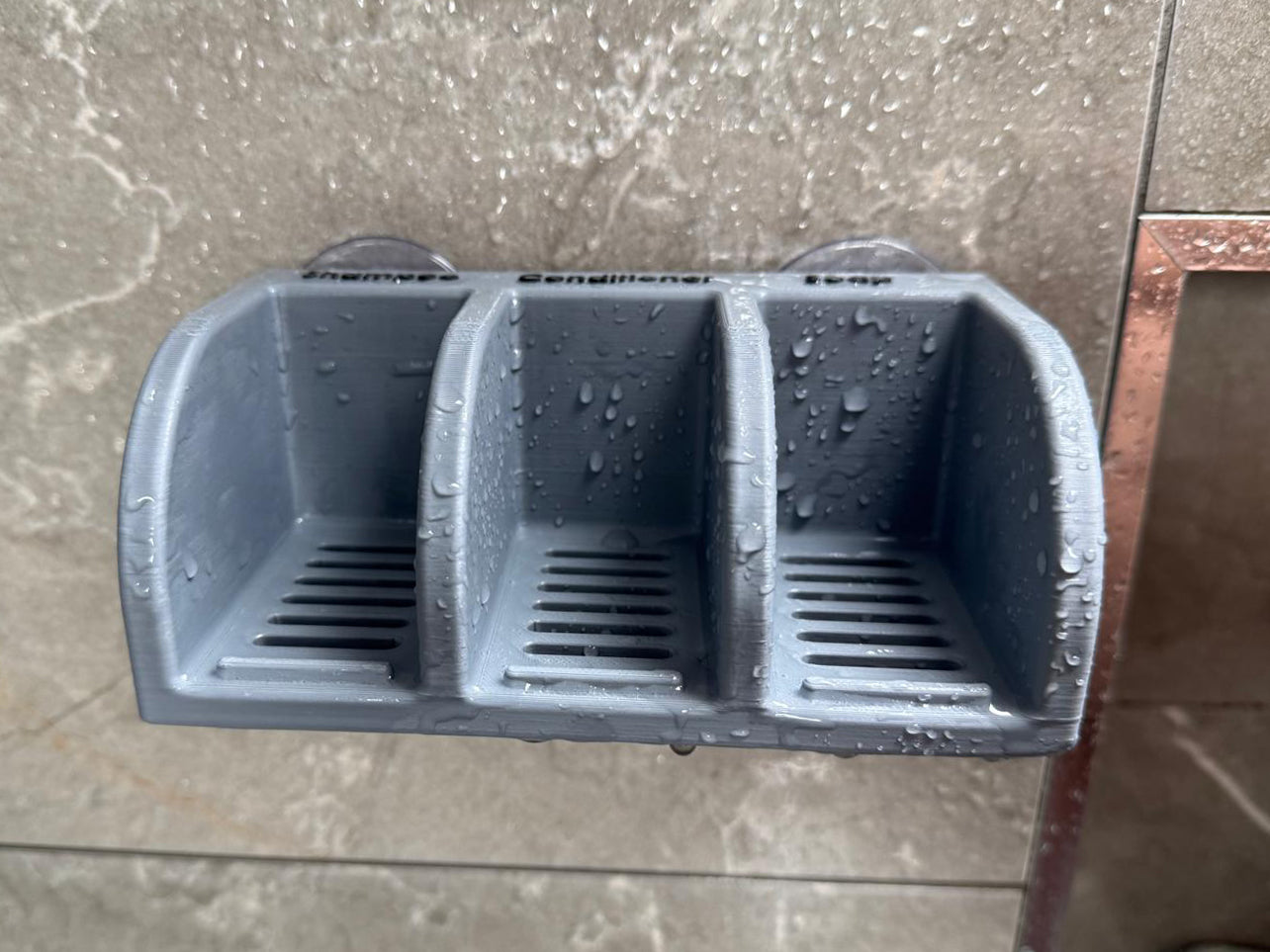 3 part Soap dish