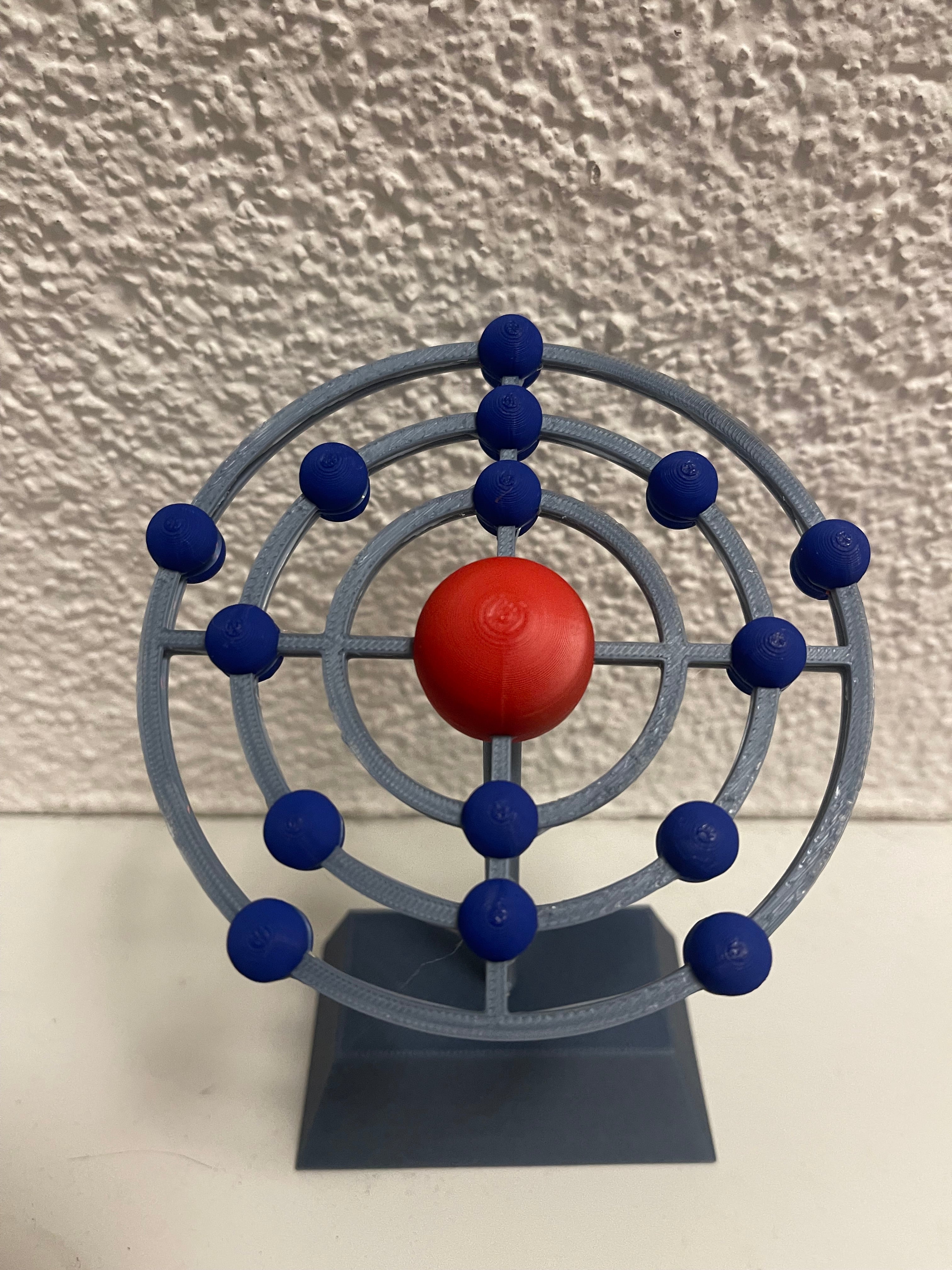 Phosphor Atom Model (Bohrsche Schalenmodell)