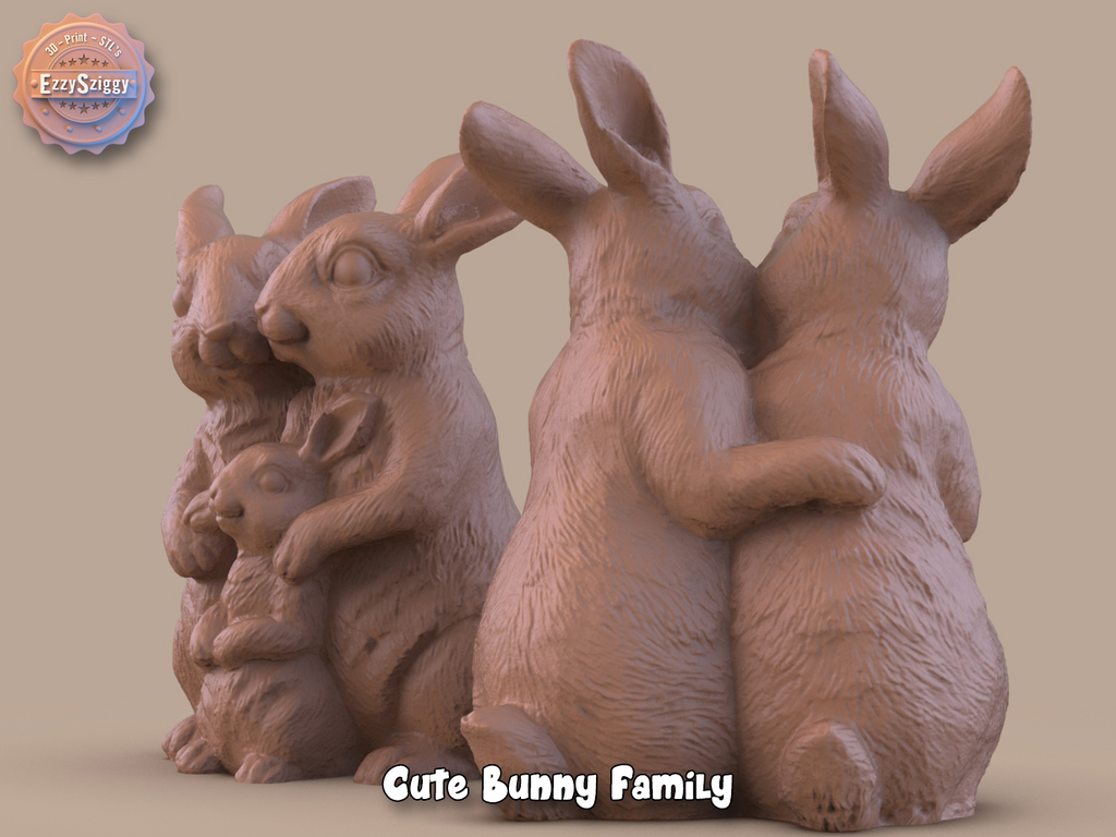 Cute Bunny Family