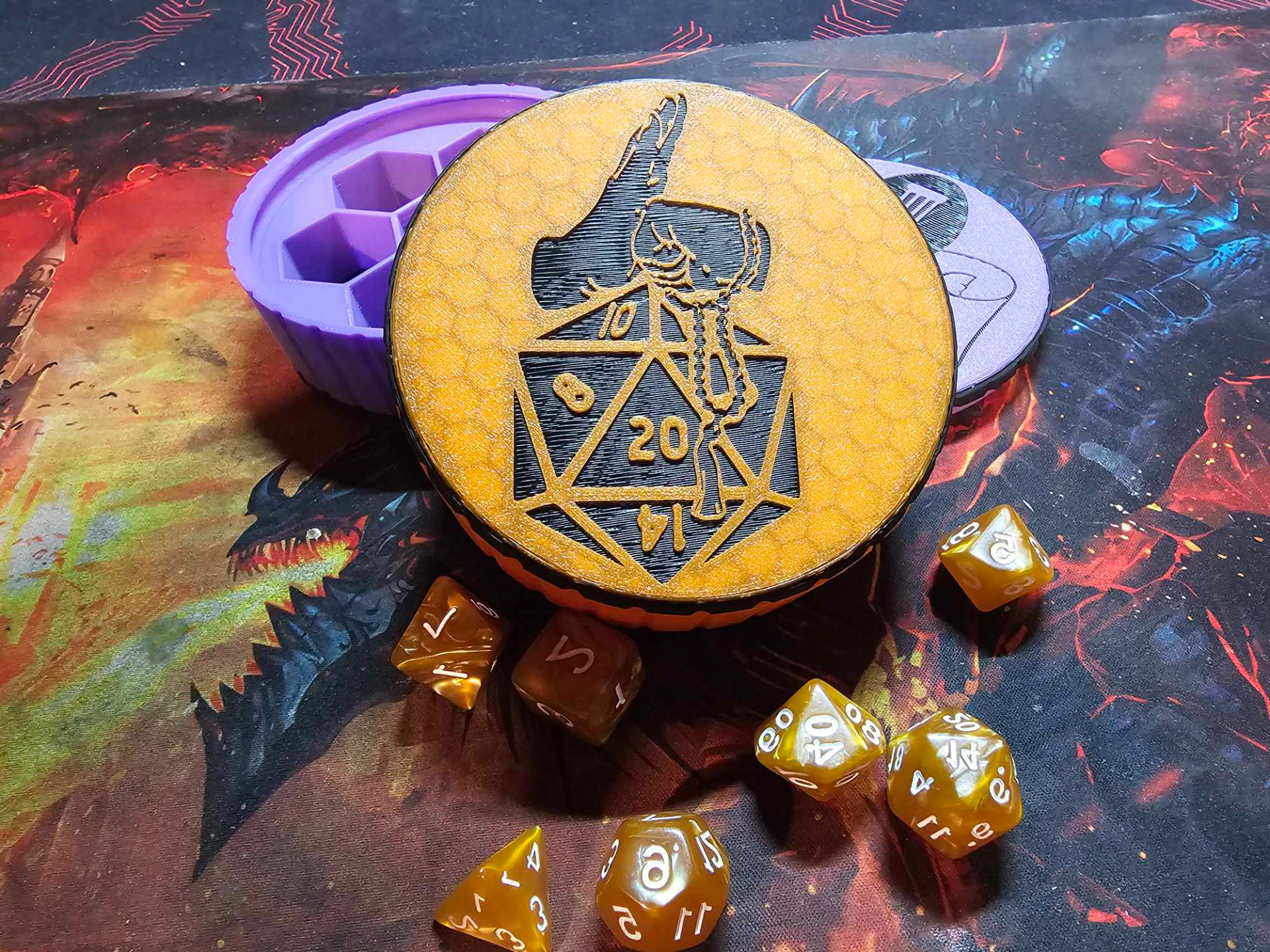 Monk's Sanctuary Dice Box with screw top lid