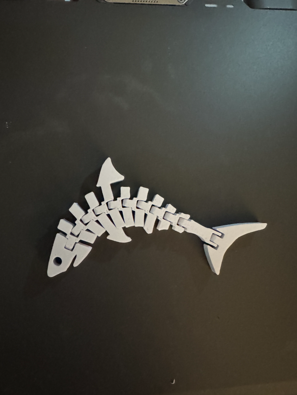 Articulating shark keychain (Quick print)