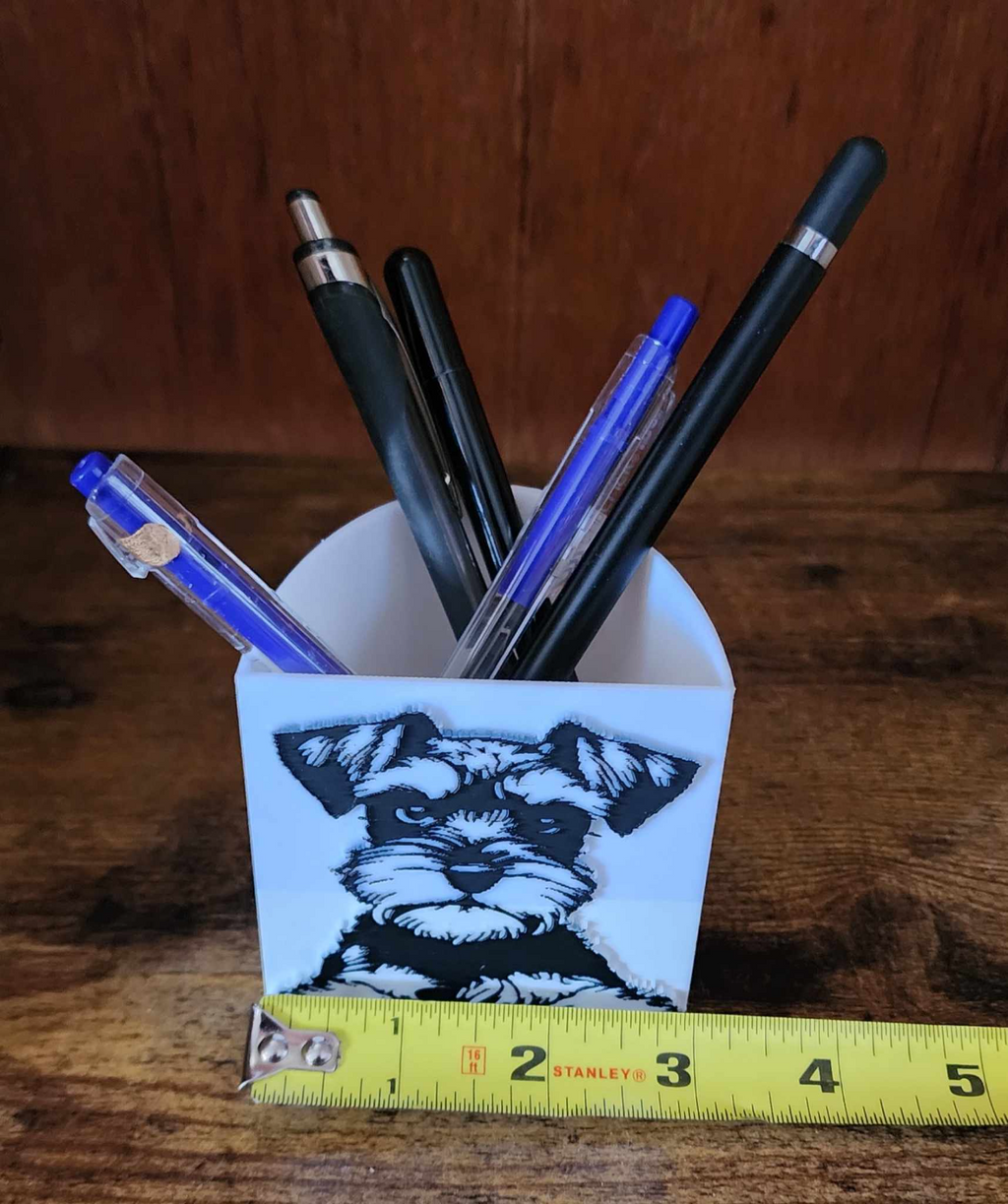 Miniature Schnauzer Pencil Holder