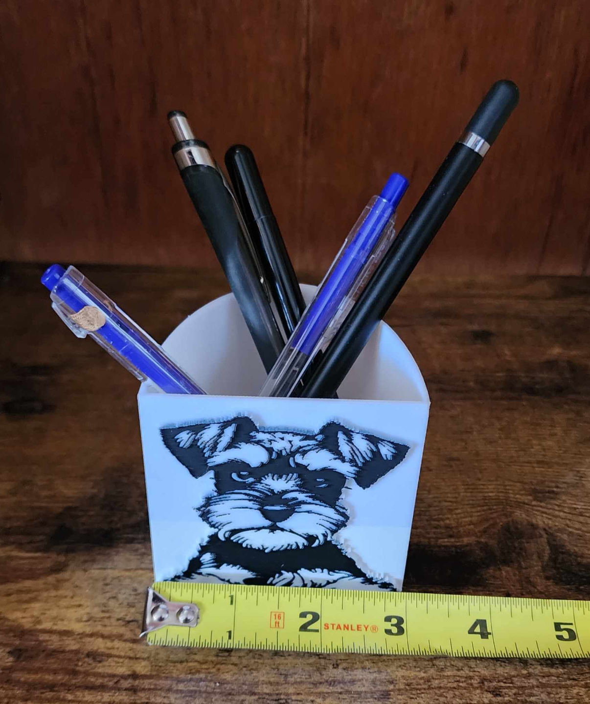 Miniature Schnauzer Pencil Holder