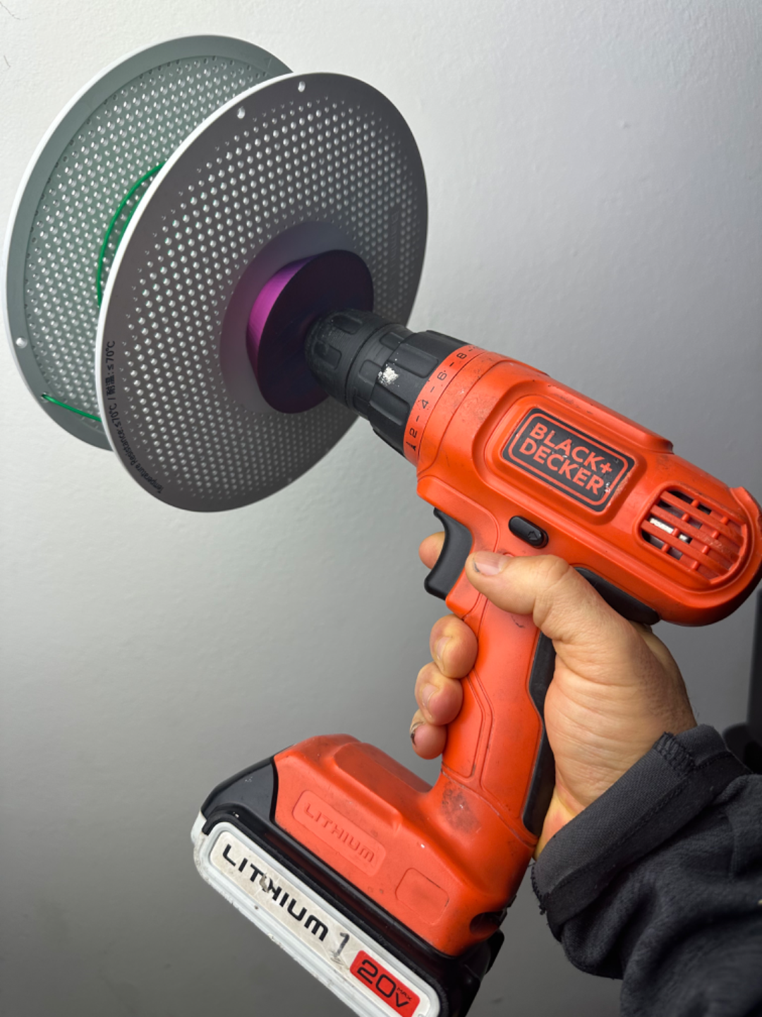 Power Drill Spool Rewinder for Bambu