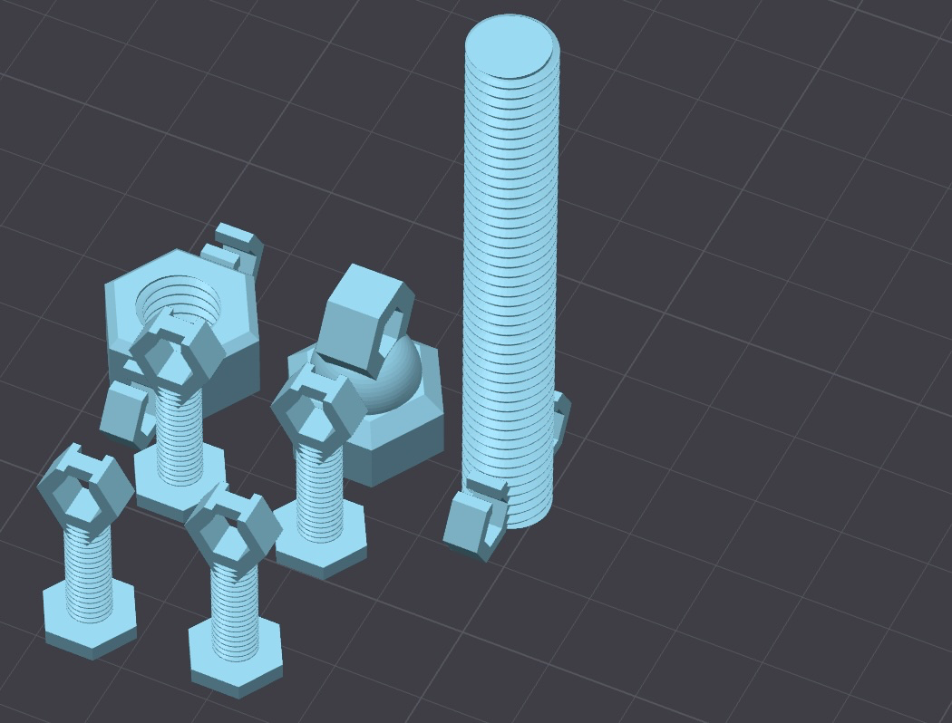 KeyChain Screw&Nut