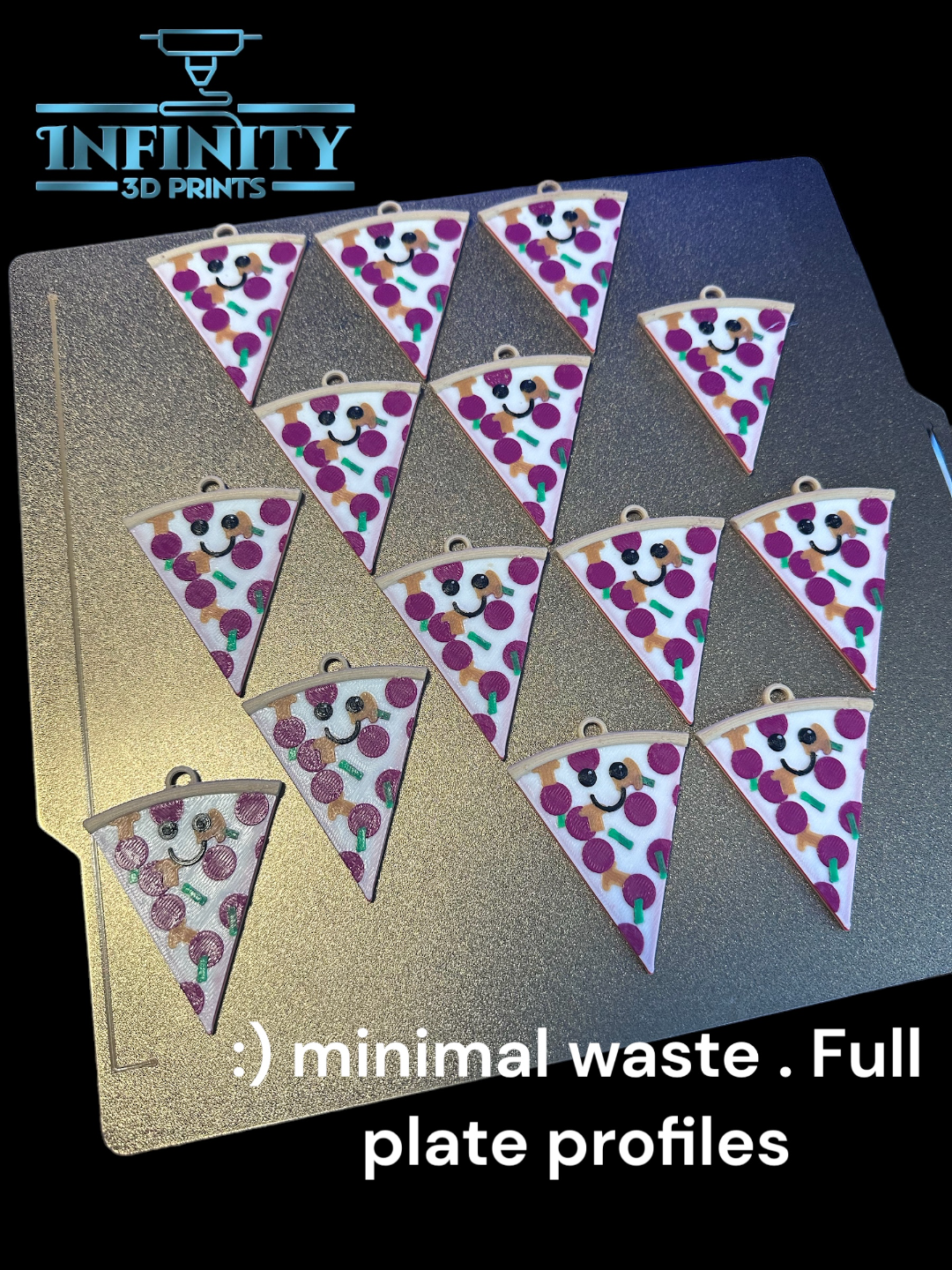 supreme pizza keychain