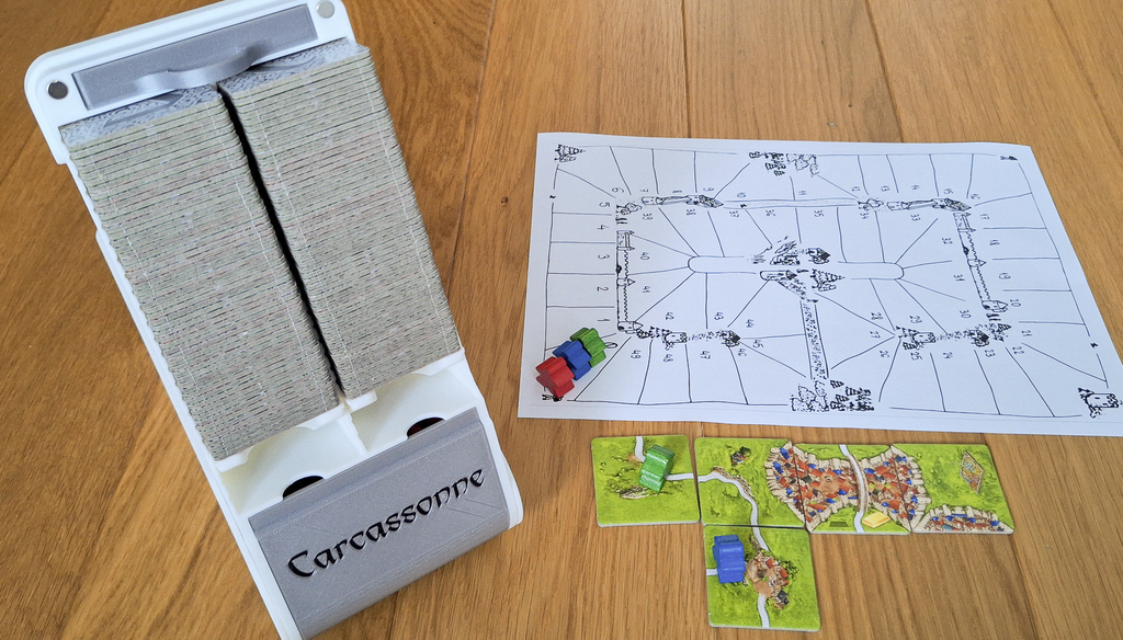 Carcassonne modular Travel/Play/Store box