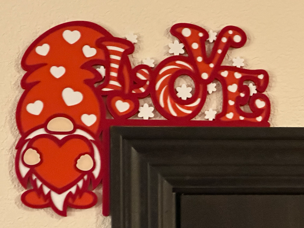 Valentine's Day Gnome Love Door Corner