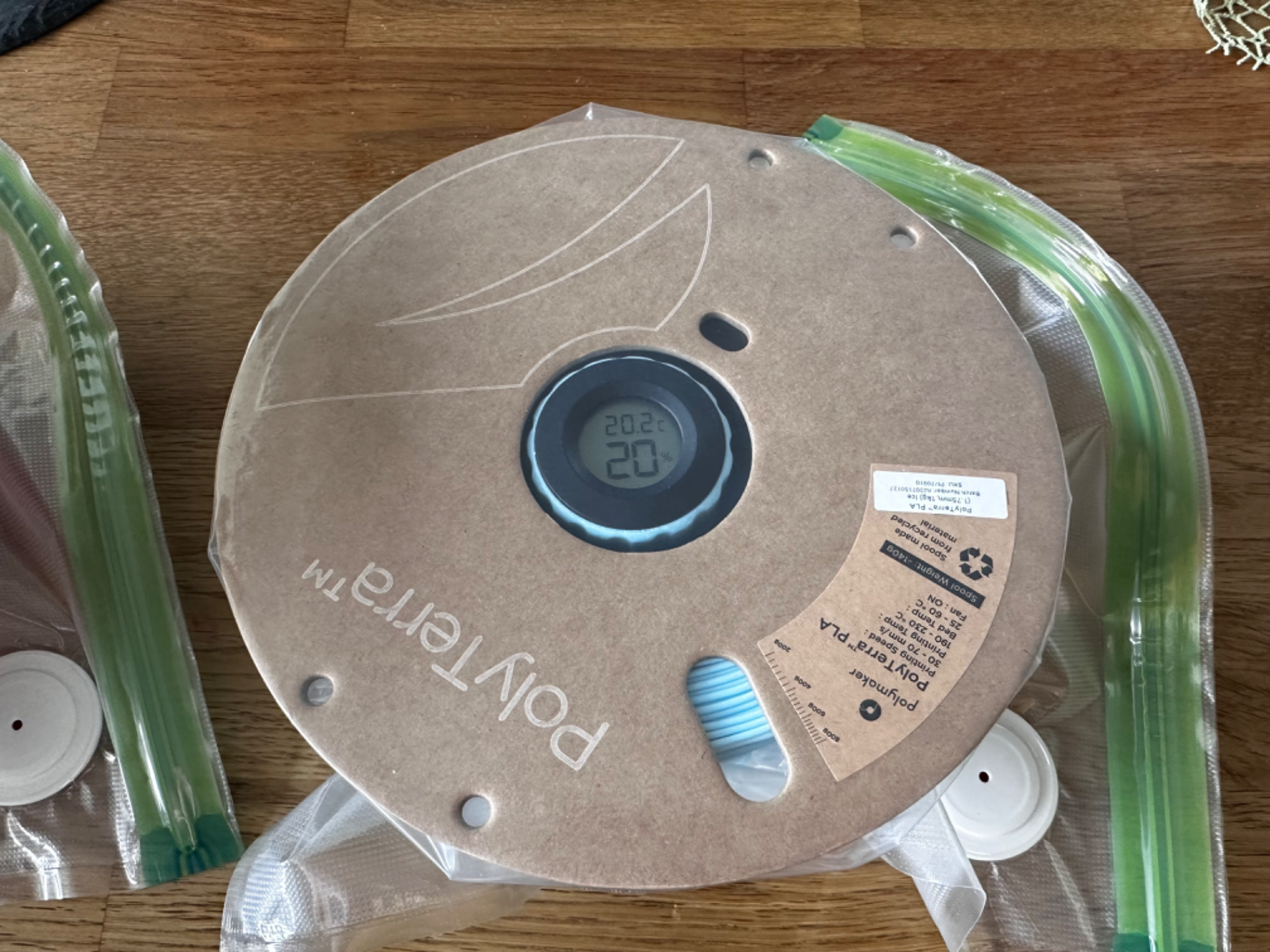 Silica Gel Spool Container + Hygrometer Cap